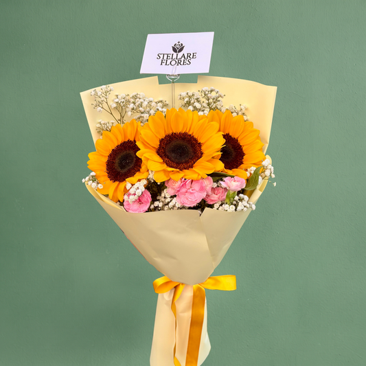 Ramo Mini Stellare de 3 Girasoles