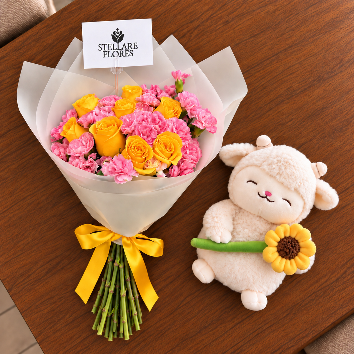 Ramo Amore y Peluche Salvita