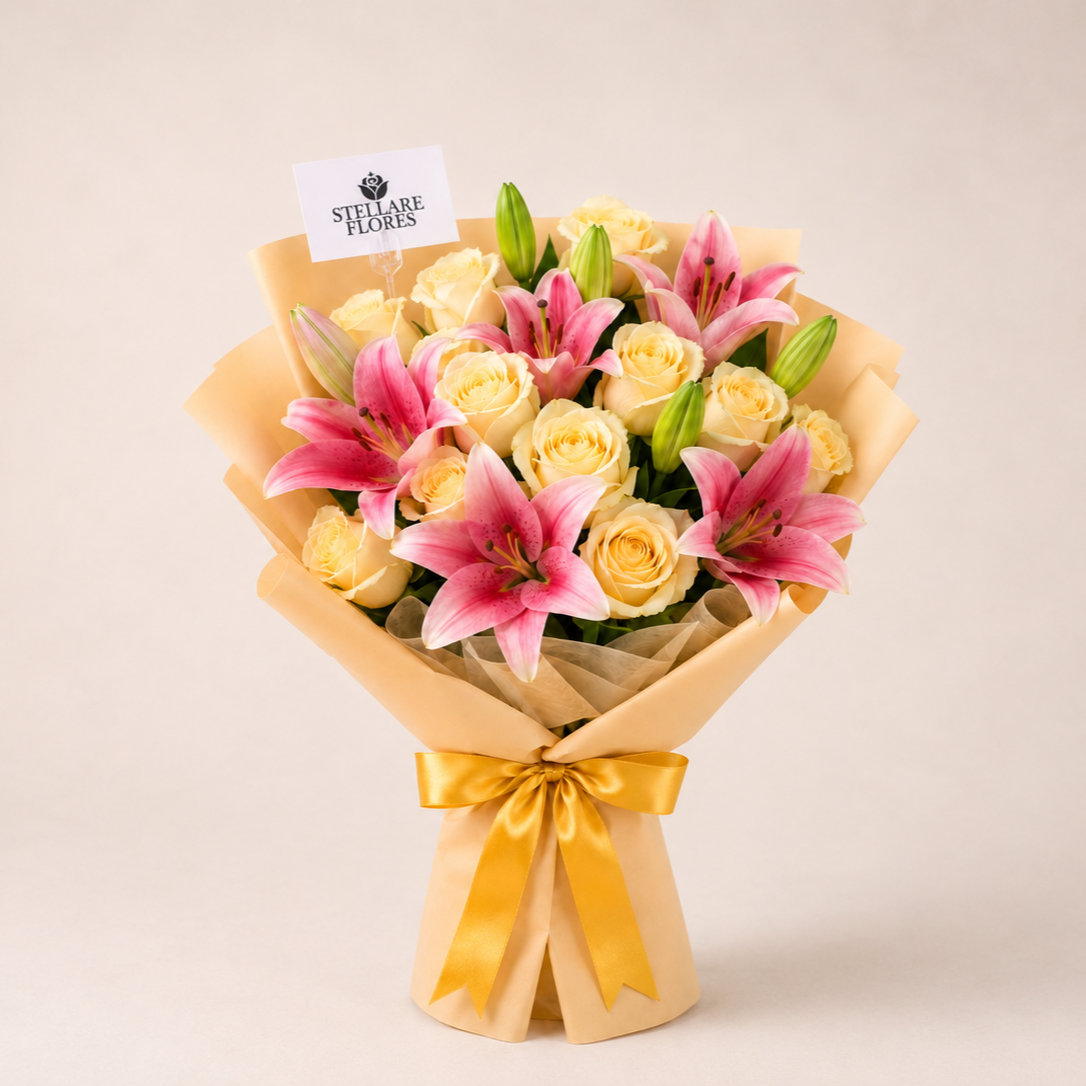 Ramo de Lirios y Rosas