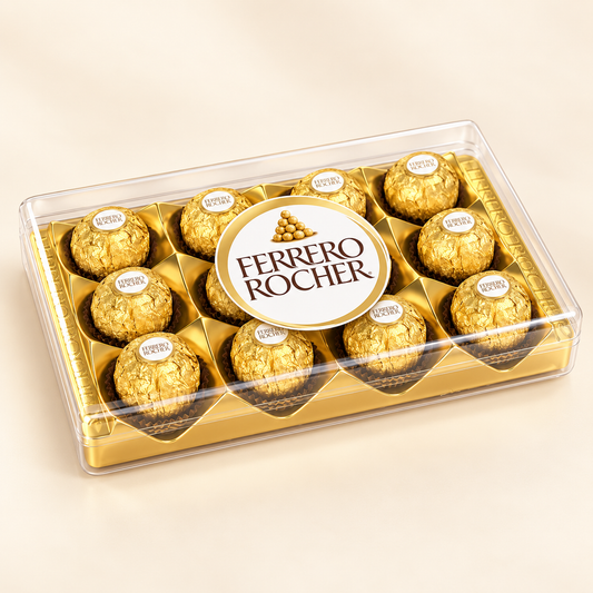 Bombones con Relleno de Avellanas Ferrero Rocher 12 unidades