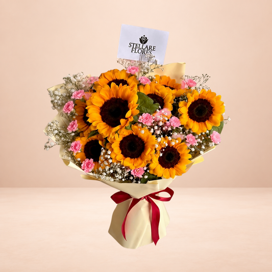 Ramo Ideal Stellare de 9 Girasoles