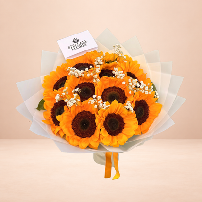 Ramo Deluxe Stellare de 12 Girasoles